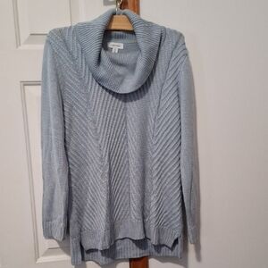 Calvin Klein Soft Blue Cowl Neck Sweater